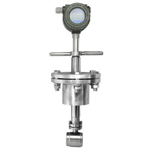 Plug-in vortex flowmeter